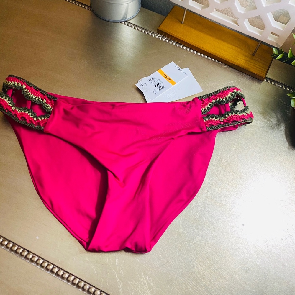 BECCA FUCHSIA BIKINI BOTTOMS
